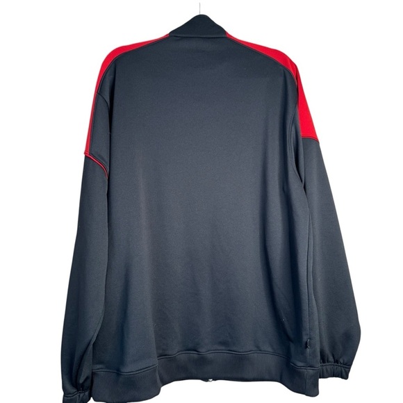 Retro Jordan Track Jacket Mens L Black Chicago Bulls Colorway Full Zip - Picture 2 of 10